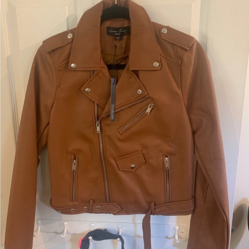 Love Tree Women's Brown Leather Jacket